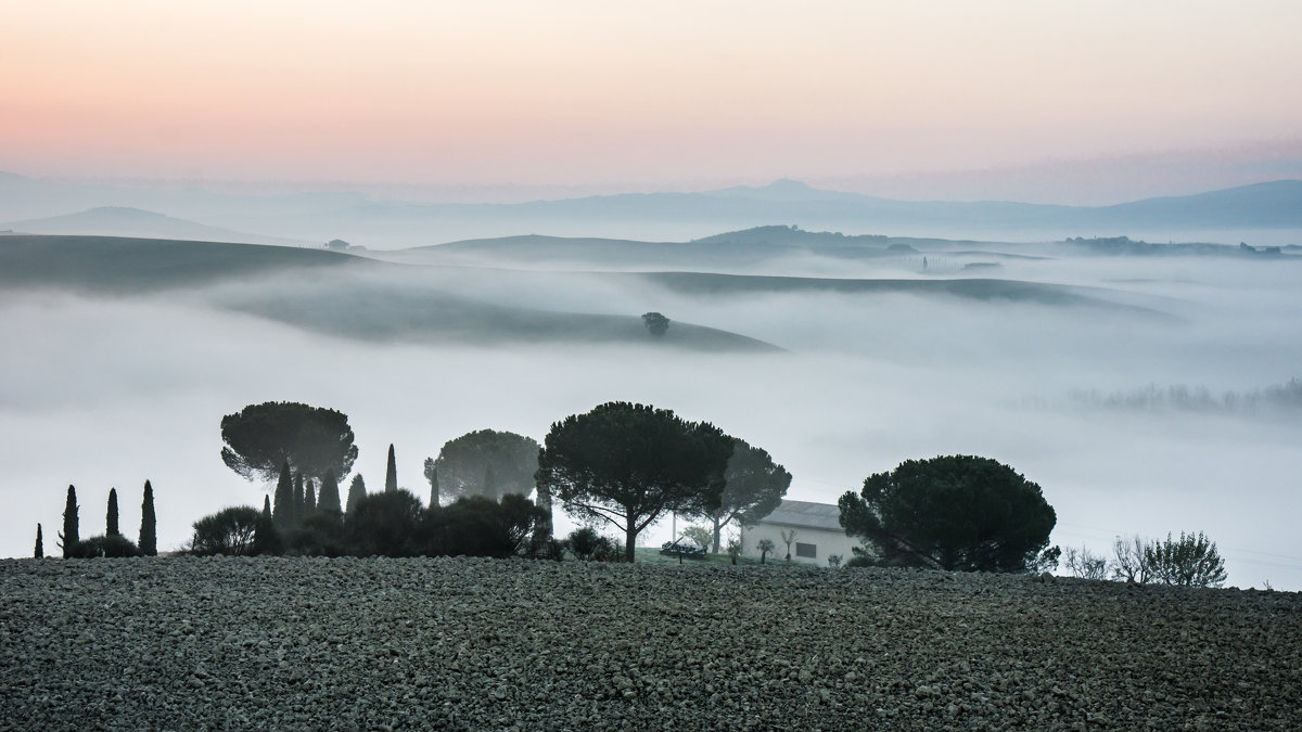 Там за туманами.... серыми, пьяными....   Из серии "Toscana - amore mio" - Ашот ASHOT Григорян GRIGORYAN