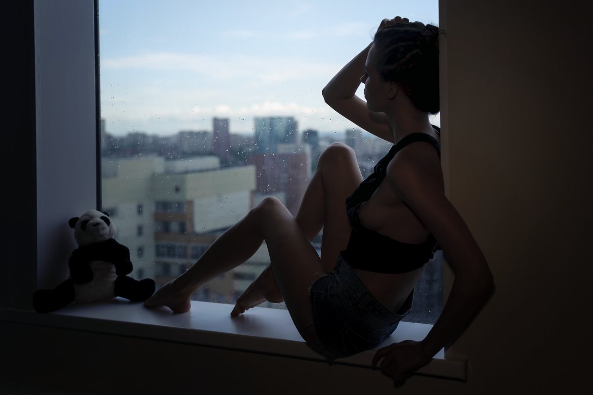 На окне 18 этажа с пандой - Алексей Петренко