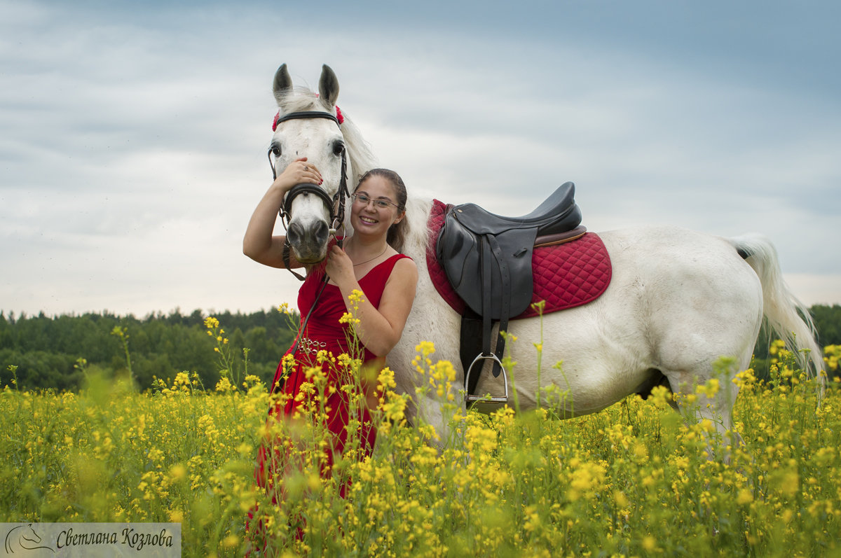 Фотосессии с лошадьми, проект "Цветочные поля" - Светлана Козлова