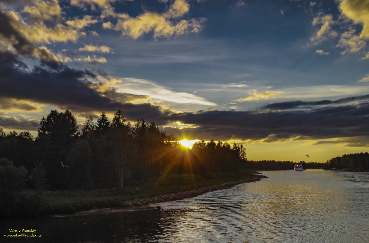 Закат на Волго-Балтийском канале - Valeriy Piterskiy