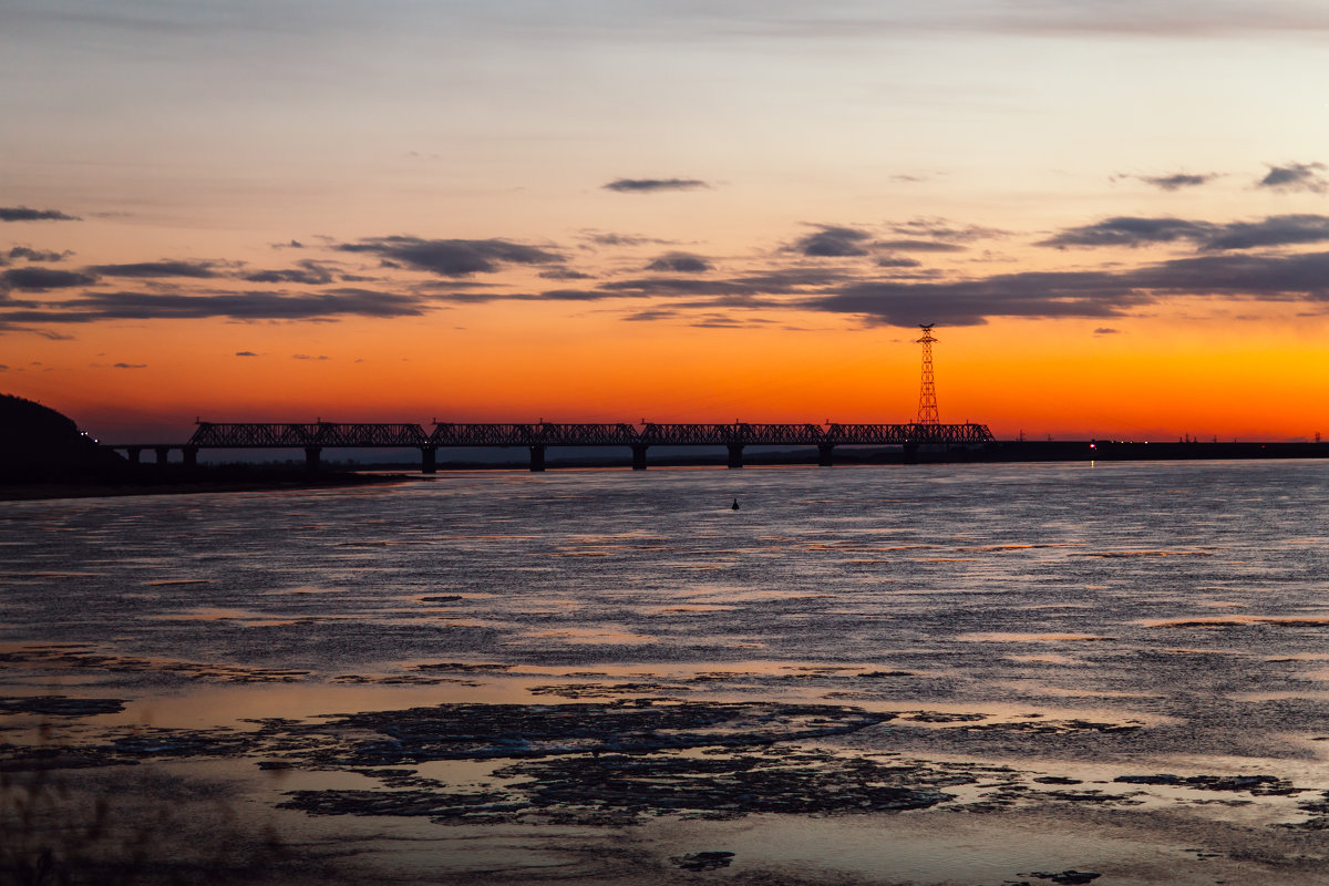 Мост через Амур в Комсомольске - на - Амуре. - Александр Кулаков