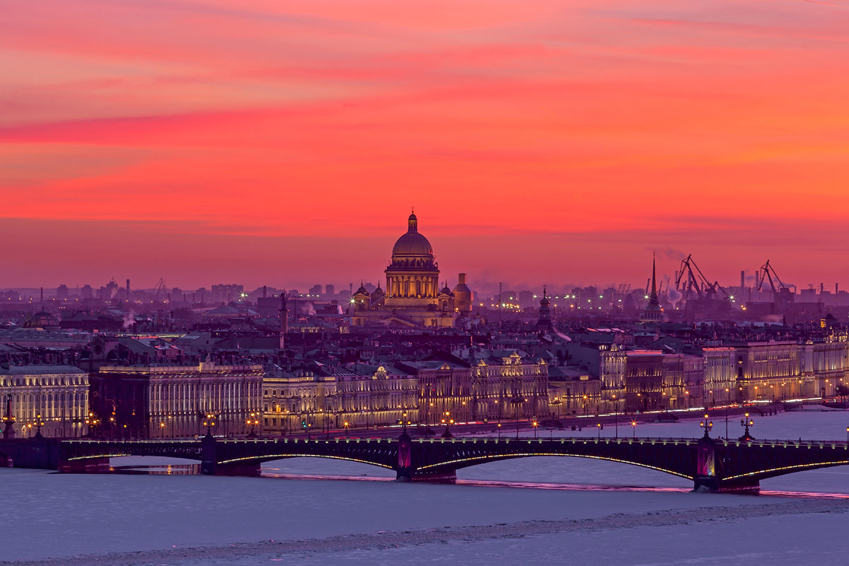 Санкт Петербург вечерние виды