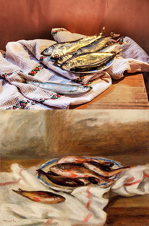 Натюрморт с рыбой - Женечка Зяленая