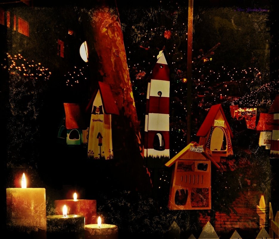 Свечи и домики для птиц - Nina Yudicheva