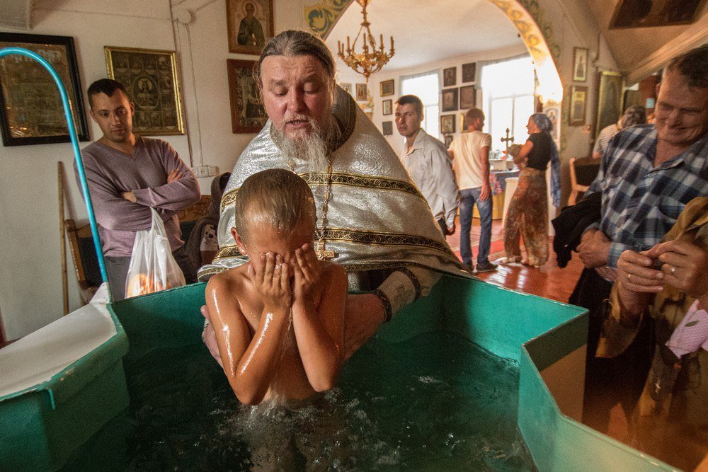 Крещение в сельском храме - Oksana 