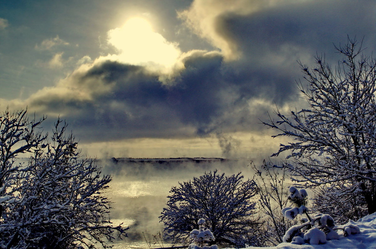 Зима на озере - Vladimir Lisunov