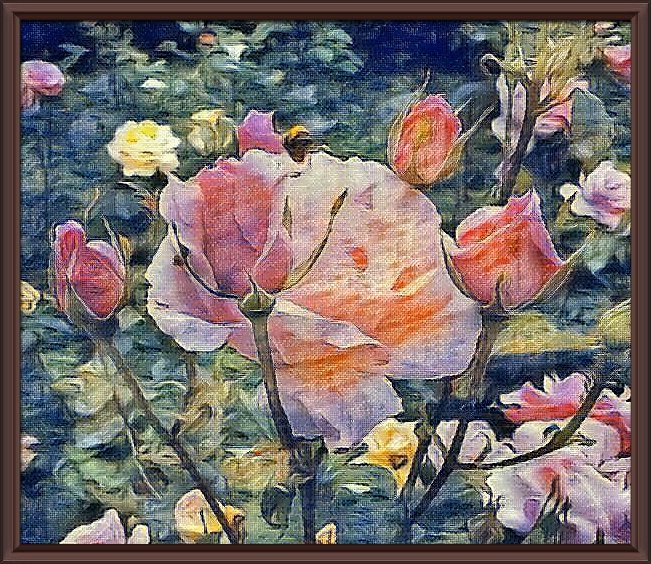 Картина "Французские розы" - Владимир Бровко