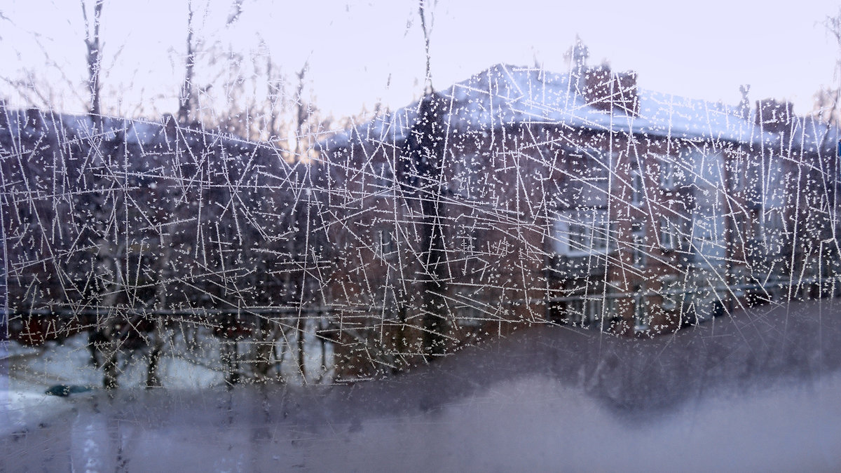 Причудливый узор морозного утра, -35 за окном - Николай Белавин
