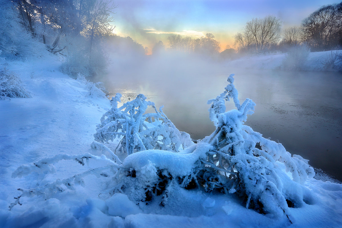 Морозный закат января...4. - Андрей Войцехов