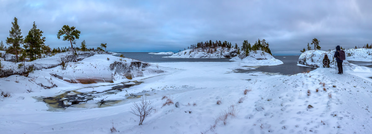 Зимняя панорама островов Ладоги. - Фёдор. Лашков