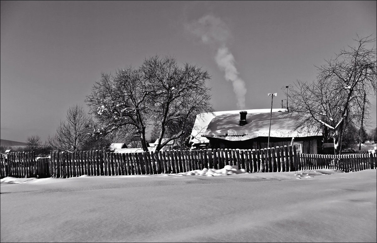 Зимой в деревне - Leonid Rutov