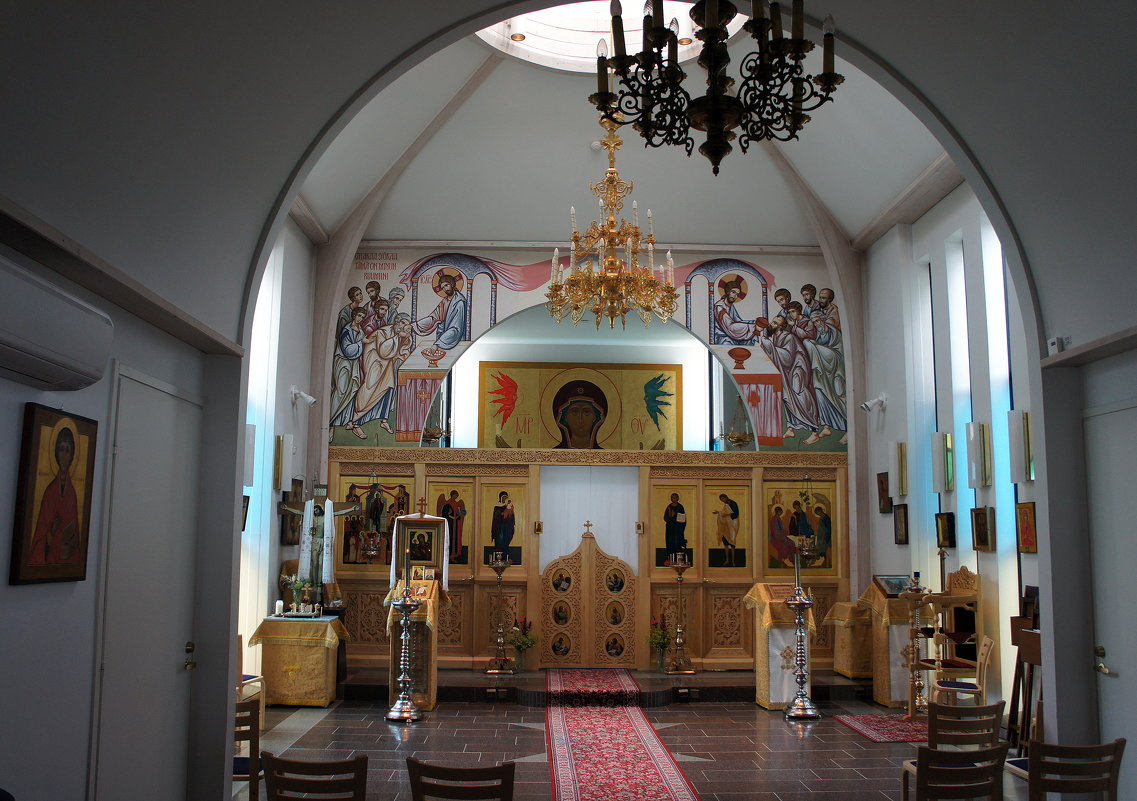 Внутренний вид Свято-Троицкой церкви Линтульского монастыря в Палокки - Елена Павлова (Смолова)