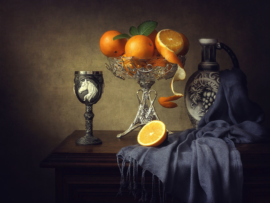 Натюрморт с апельсинами - Ирина Приходько