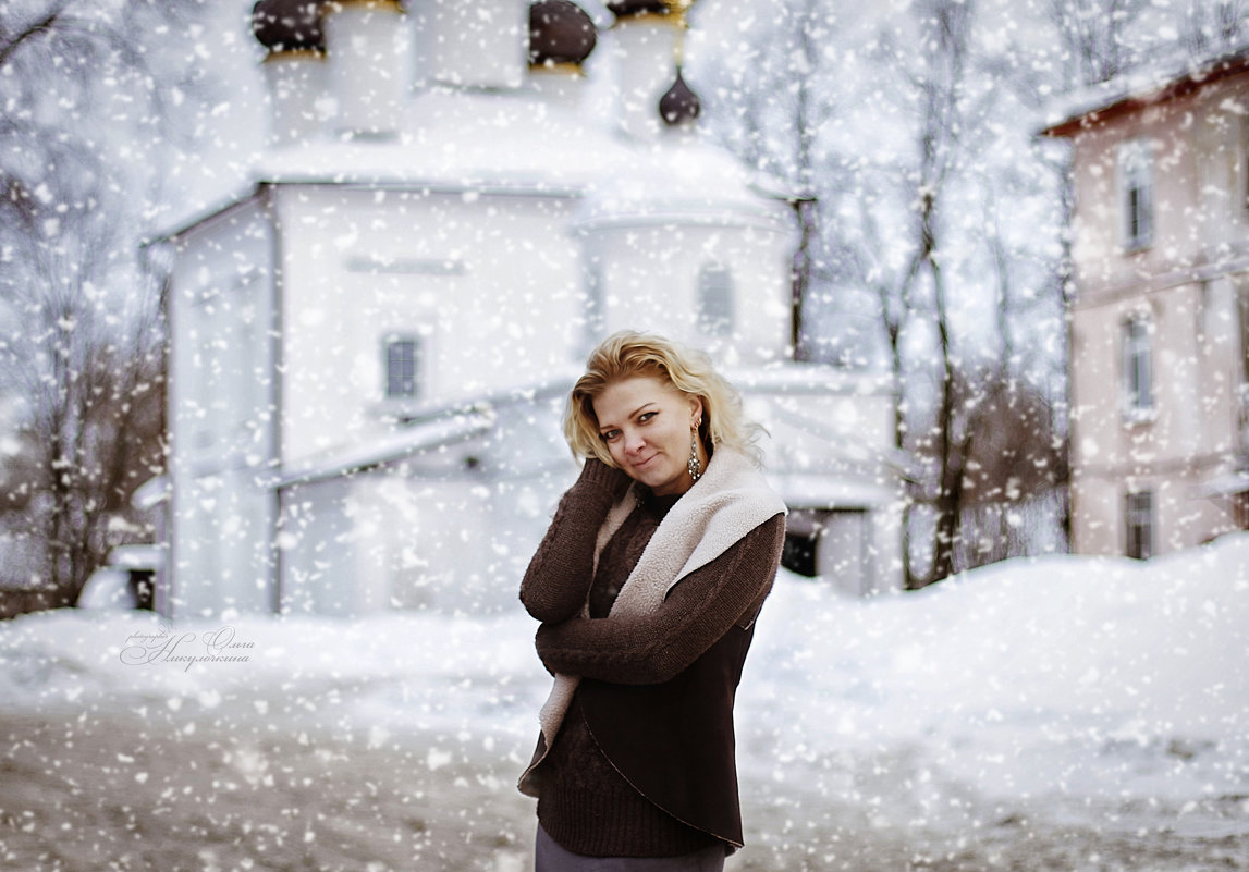 зимний портрет - Олька Никулочкина