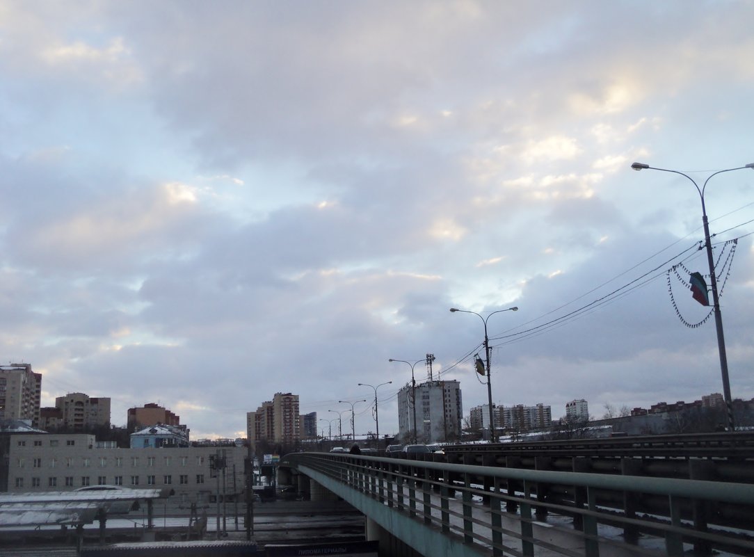 Мост в феврале 2017 года Люберцы. - Ольга Кривых