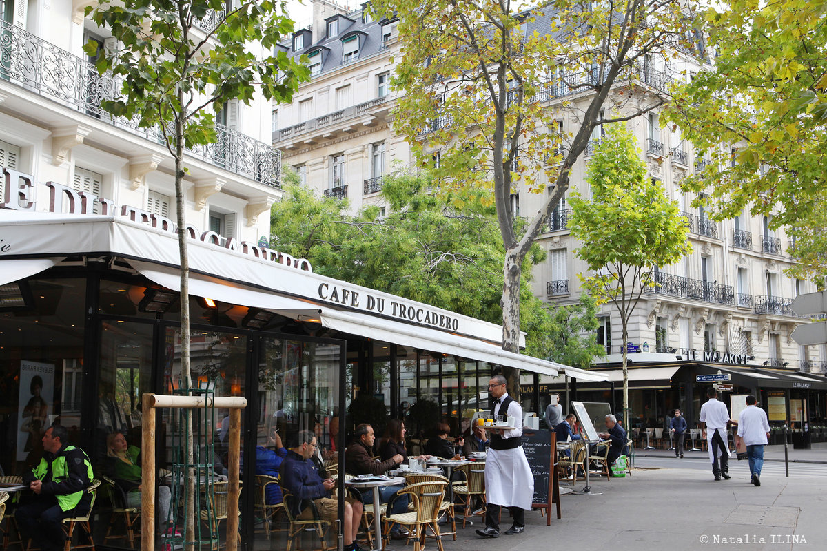 Терраса Парижского ресторана - Фотограф в Париже, Франции Наталья Ильина