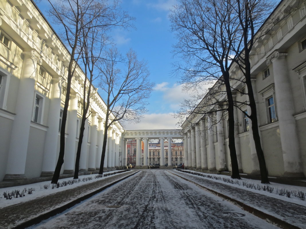 во дворе Аничкова Дворца - Елена 