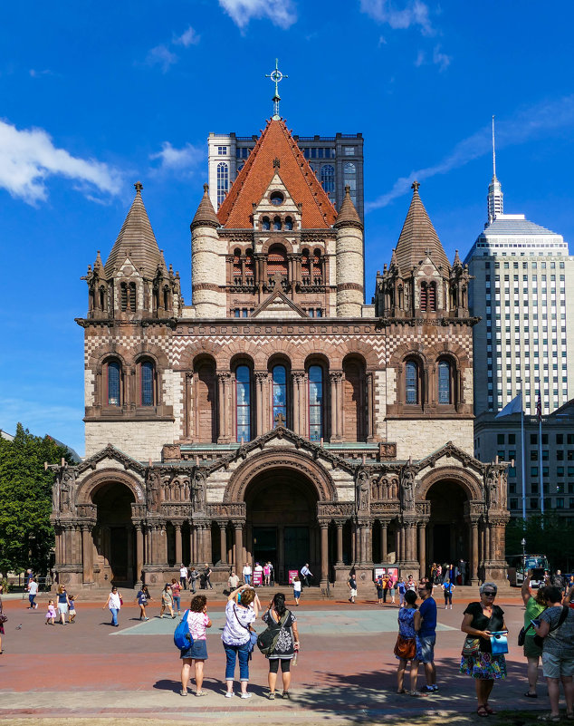 Церковь Троицы в Бостоне (США) - протестантская епископальная церковь, другой ракурс - Юрий Поляков