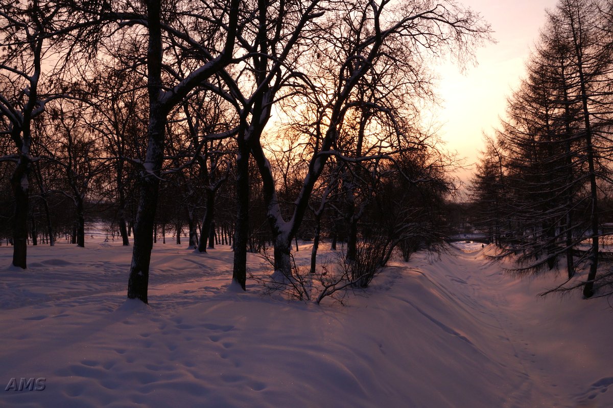 Закат  зимний - kolyeretka 