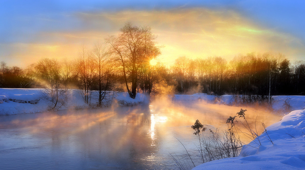 Пылающий закат февраля.. - Андрей Войцехов