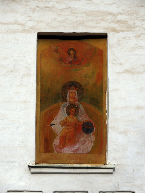 Образ Богородицы Державной на стене Казанской церкви. - Александр Качалин