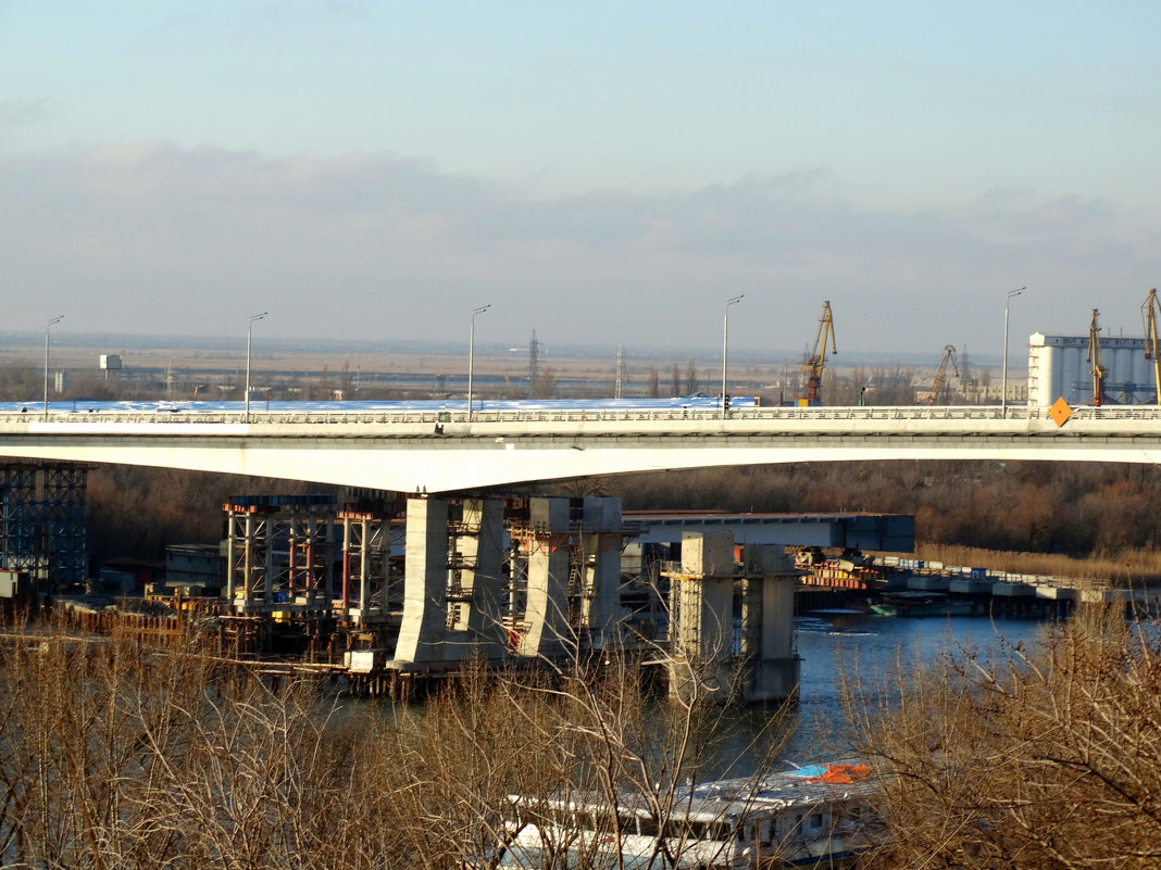 Февраль,утро в городе,реконструкция моста... - Тамара (st.tamara)