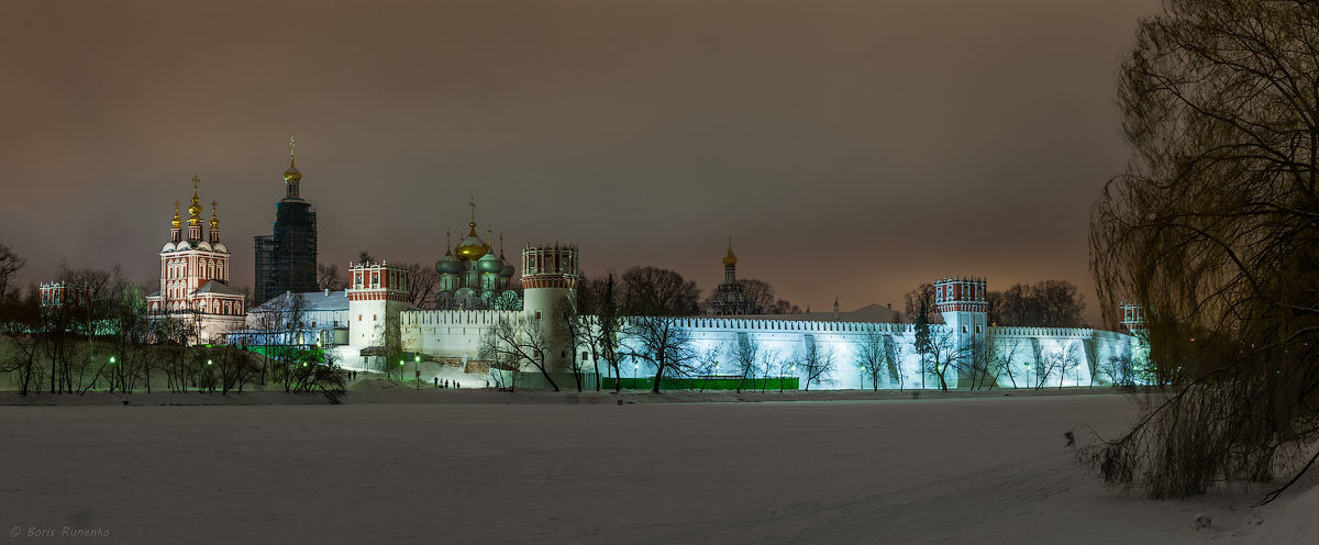 Зимний сон Новодевичьего монастыря. - Борис Руненко