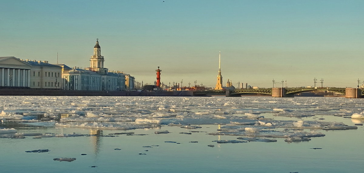 Нева,весна и лёд - Владимир Гилясев