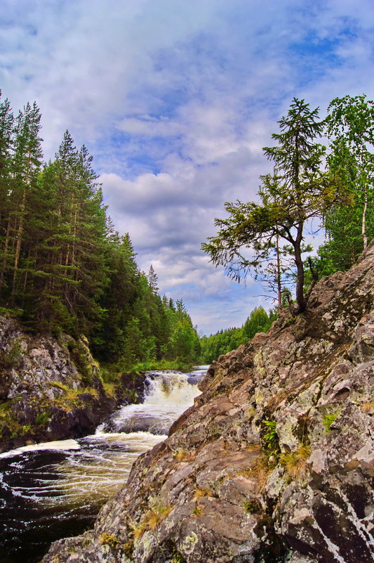 Водопад на равнинной реке - Ольга СПб