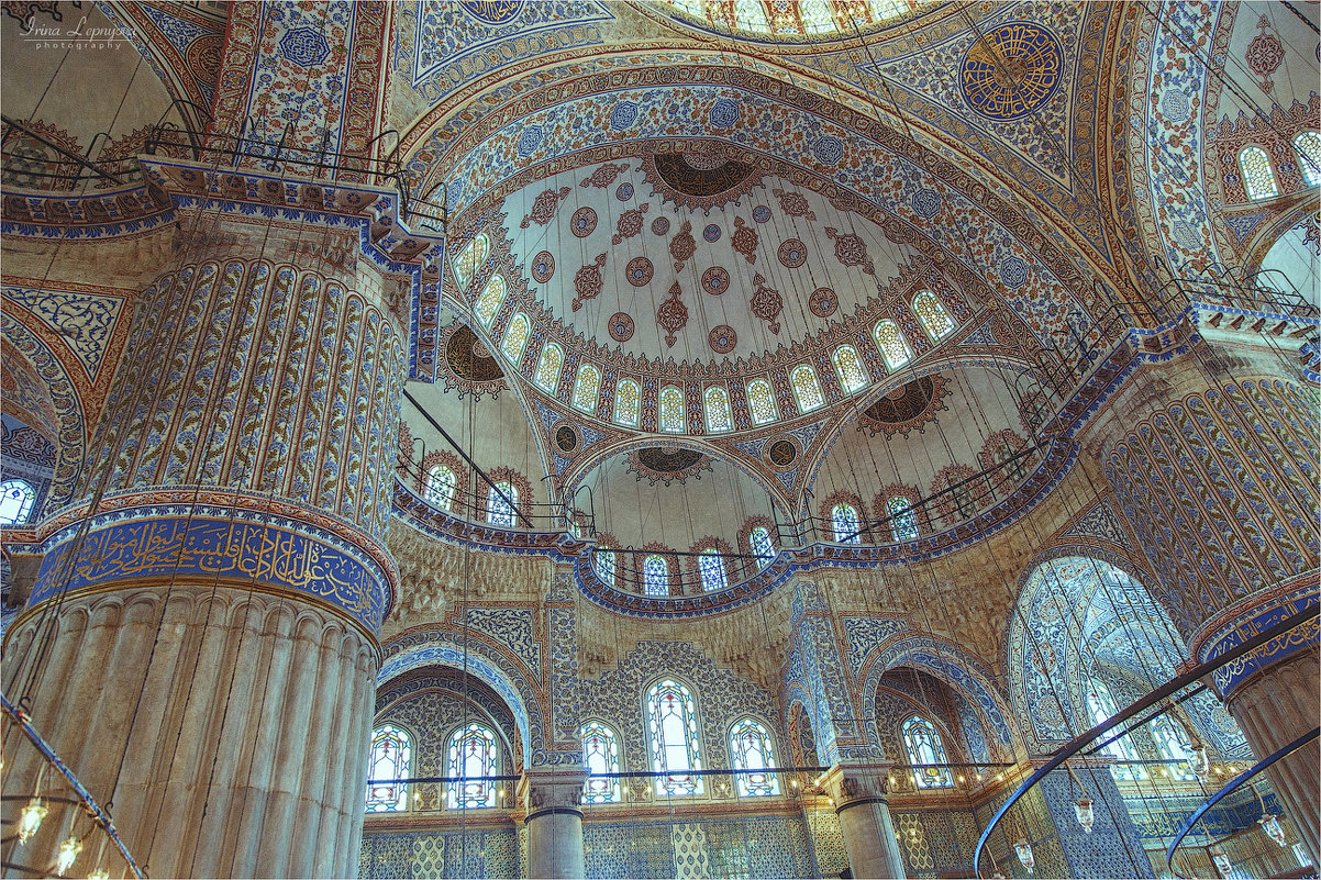 Интерьер Голубой мечети (Султанахмет) Стамбула - Ирина Лепнёва