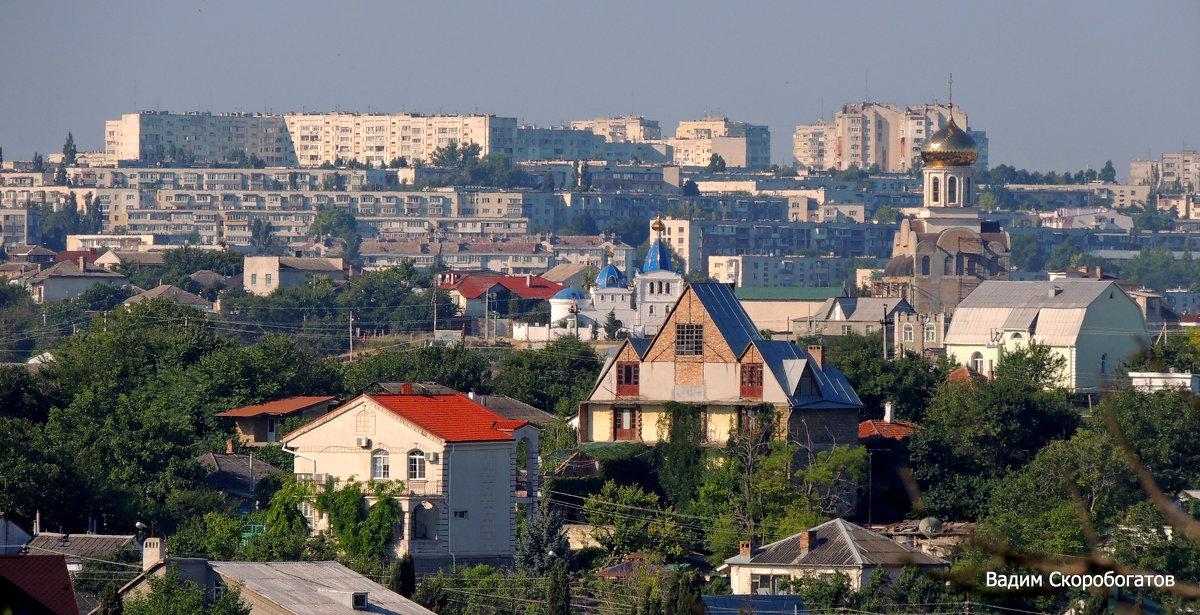 ВИД СЕВАСТОПОЛЯ ОТКРЫВАЮЩИЙСЯ С МАЛАХОВА КУРГАНА - ВАДИМ СКОРОБОГАТОВ