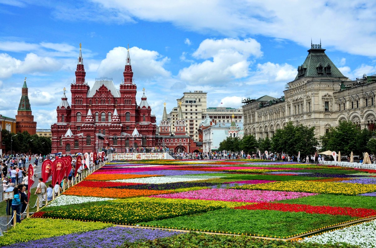 Цветочный ковёр на Красной площади - Анатолий Колосов