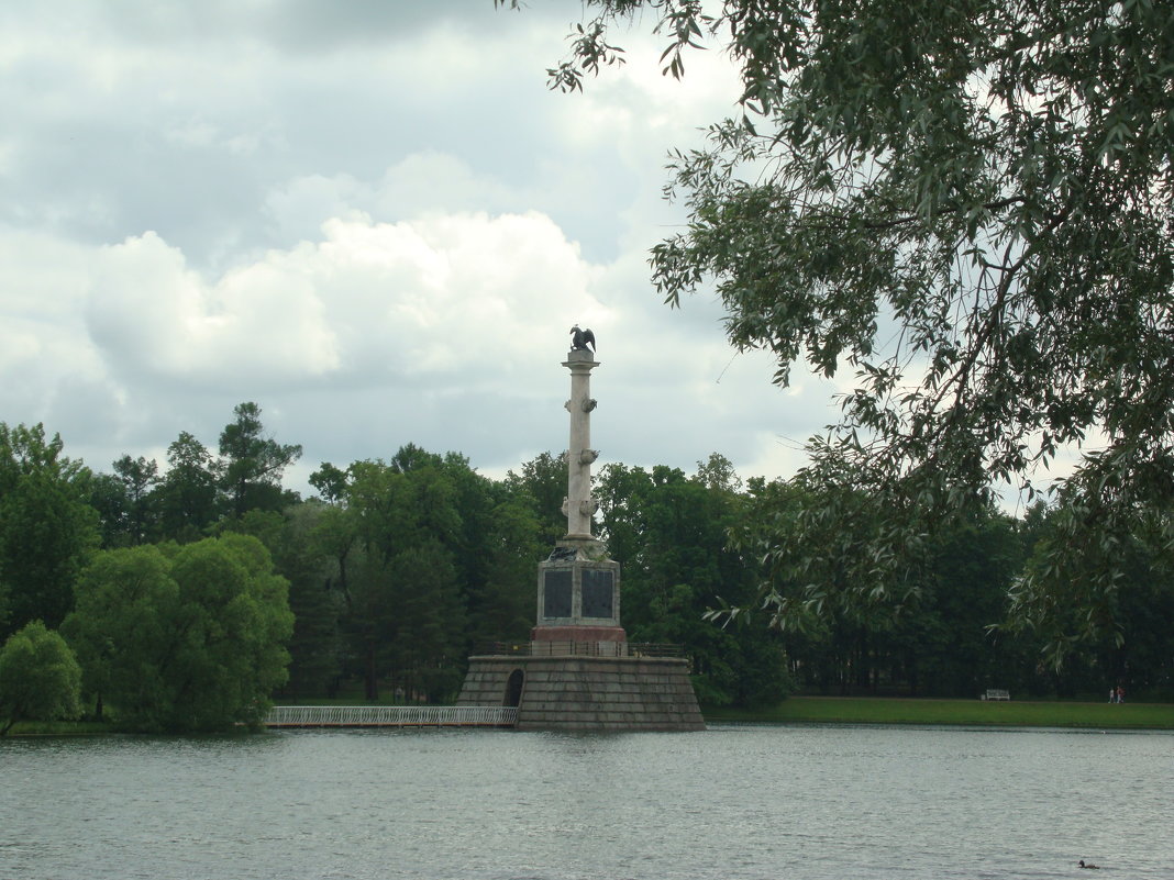 Чесменская колонна на большом пруду - марина ковшова 