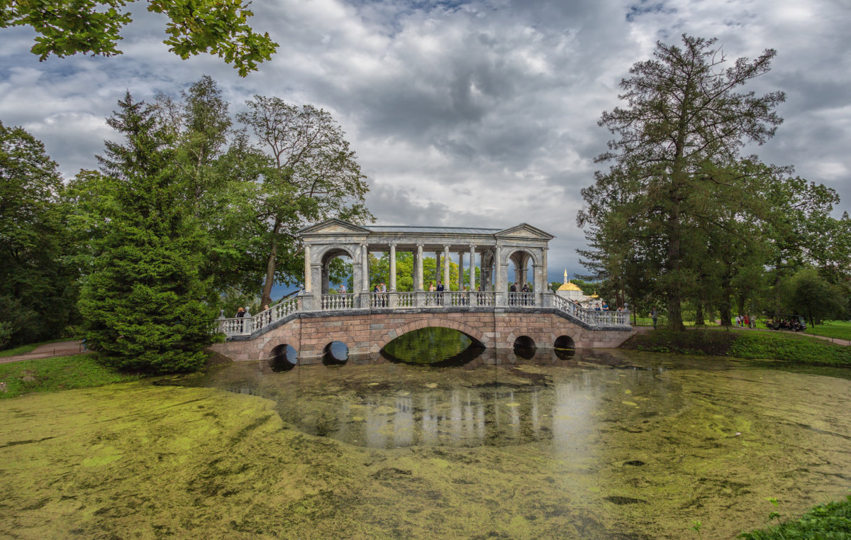 Екатерининский парк Пушкин мраморный мост