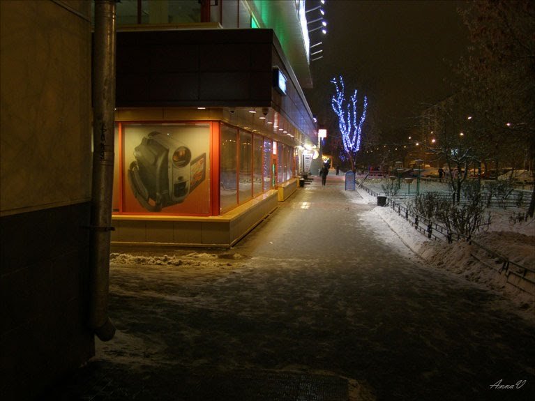 Саянская ул. зимой - Анна Воробьева