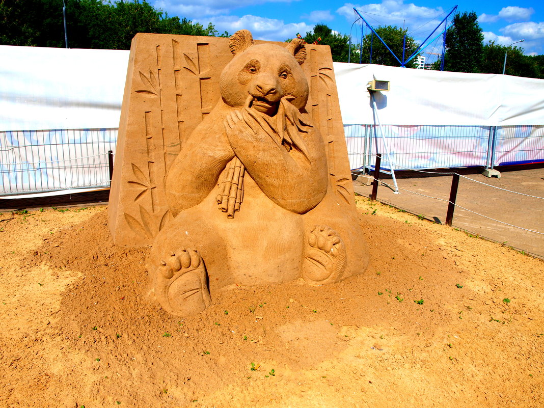Выставка песчаных фигур в парке Коломенском. - Владимир Драгунский
