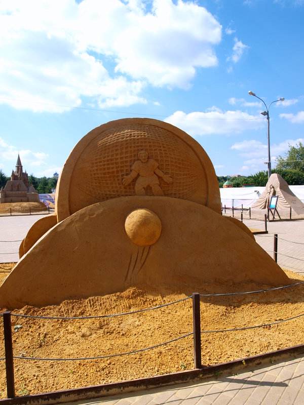 Выставка песчаных скульптур в парке Коломенском. - Владимир Драгунский