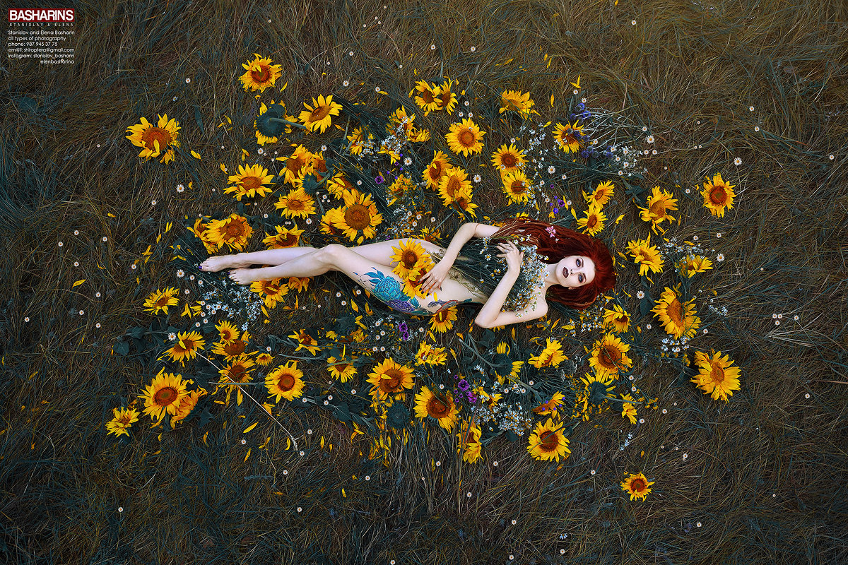 Проект "Girl in flowers". - Станислав Башарин
