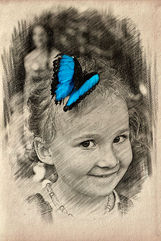 Портрет с бабочкой - Alexander Dementev