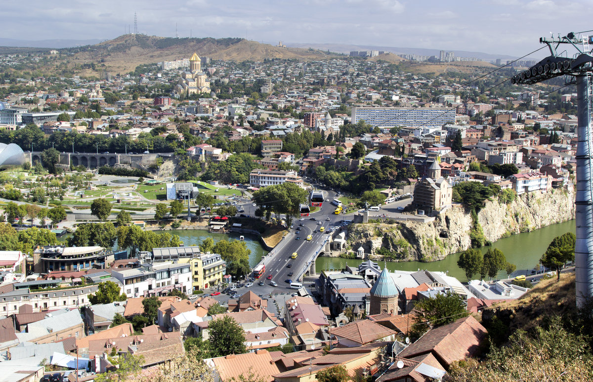 Вид на город Тбилиси из крепости Нарикала... - Cергей Павлович