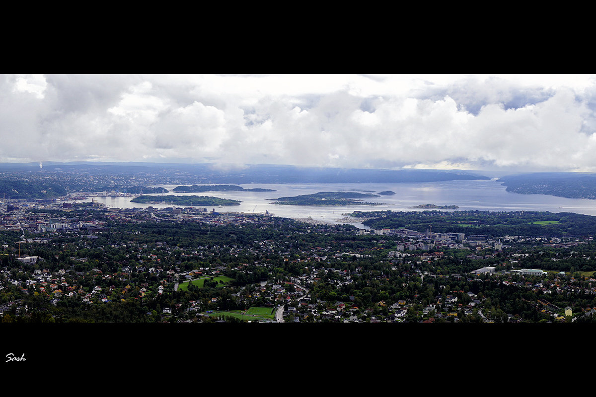 Вид на Осло и Осло-фьорд (фрагмент панорамы) - Alex Sash
