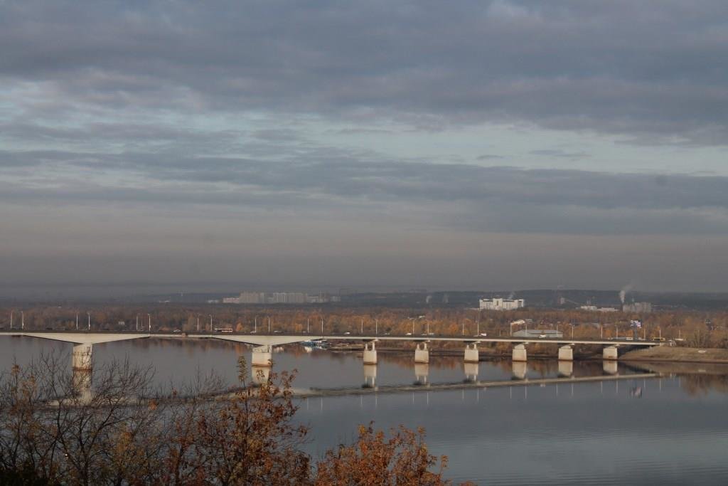 Камский мост утром - Елена Загородская