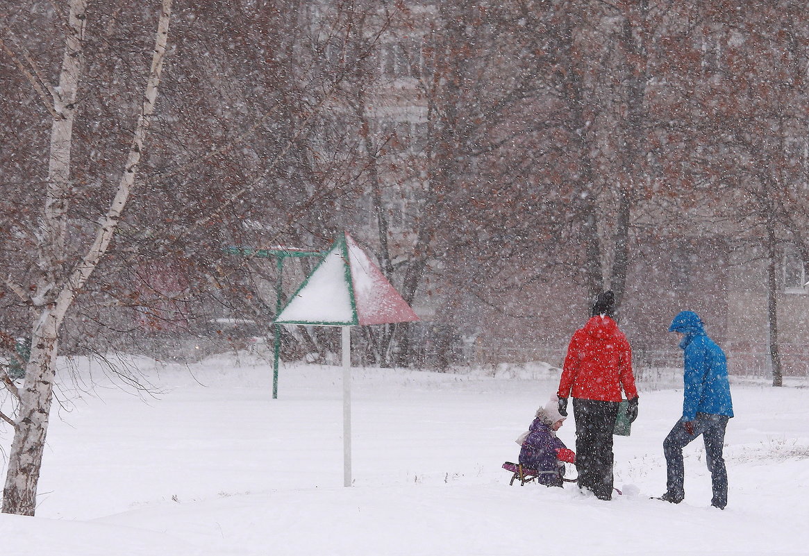 Прогулка в снегопад - Татьяна Ломтева