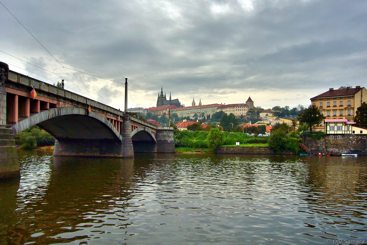Манесов мост и вид на Пражский Град - Денис Кораблёв