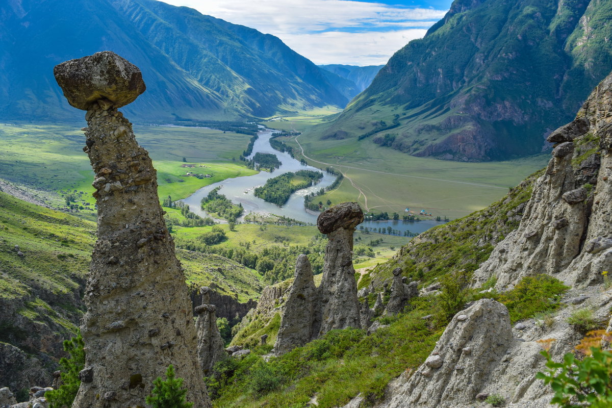 Урочище Аккурум каменные грибы