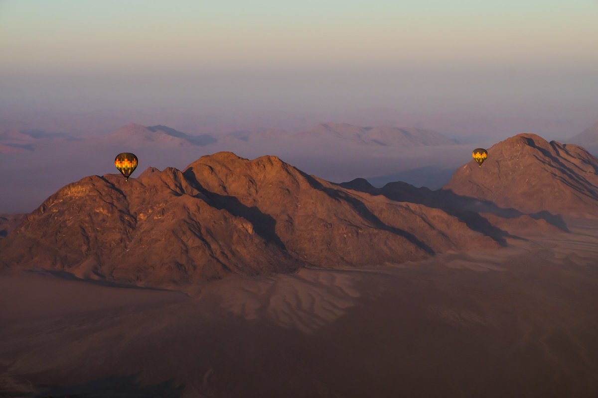 на воздушном шаре над пустыней Намиб - Георгий А