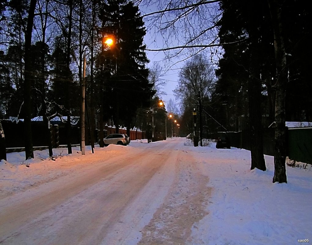 Зима на нашей дачной улице - san05 -  Александр Савицкий