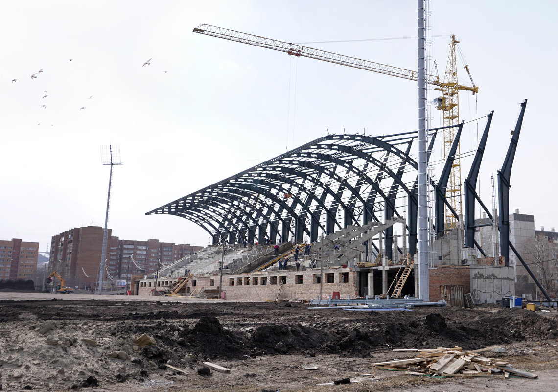 Строительство стадиона к Универсиаде в Красноярске - Галина Щербакова