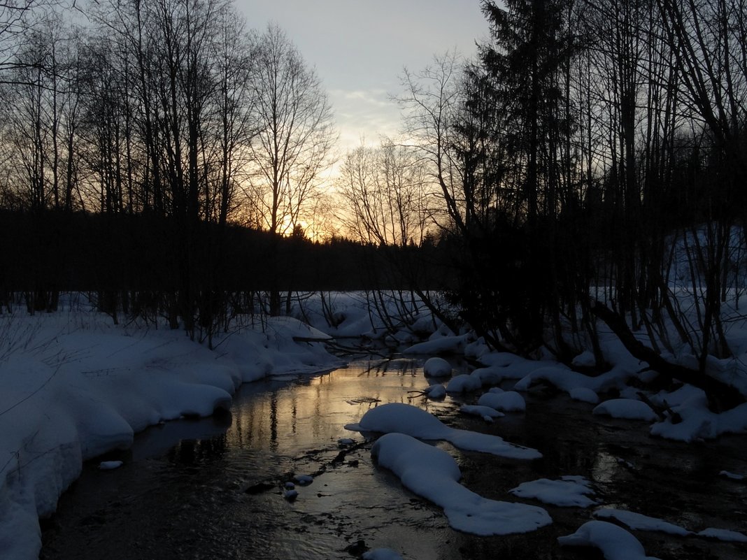 Закат на реке Кыж - Валерий Чепкасов