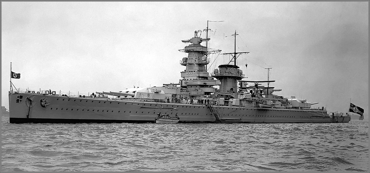 German heavy cruiser-pocket battleship "Admiral Graf Spee", Spithead, May 1937. - Александр 